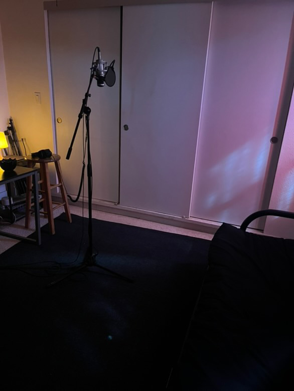 The West Room — vocal mic setup